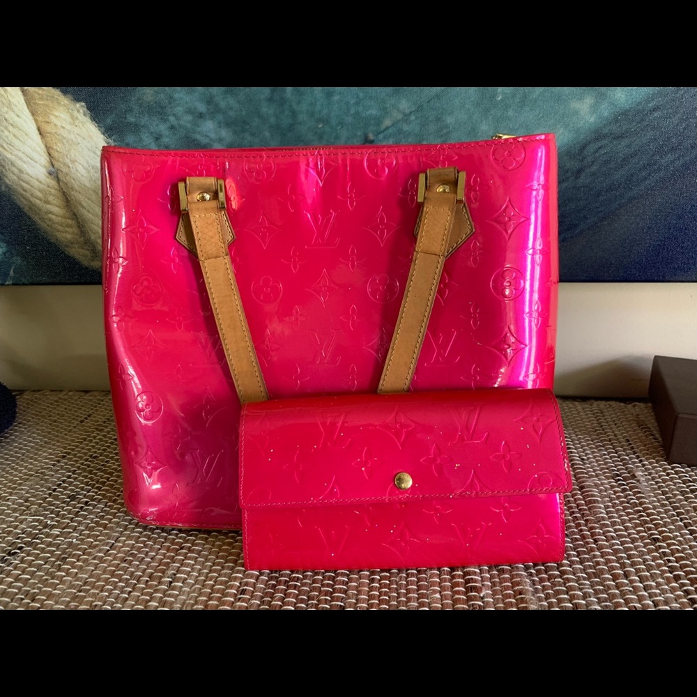 Authentic Louis Vuitton bag and wallet